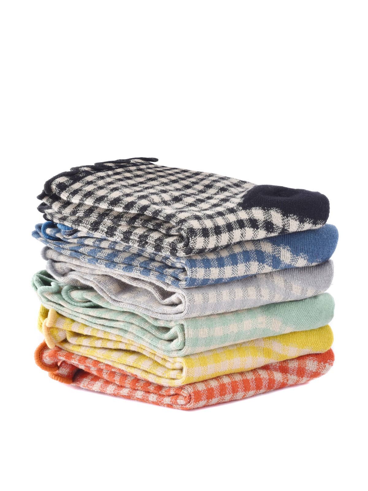 Colorful Check Pattern Lace Socks