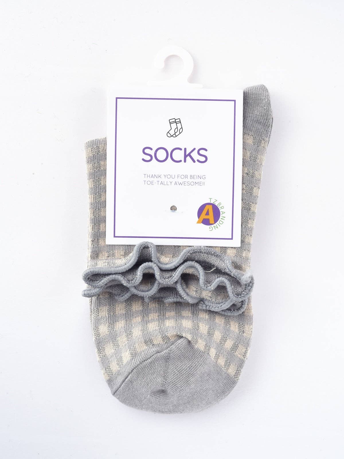 Colorful Check Pattern Lace Socks