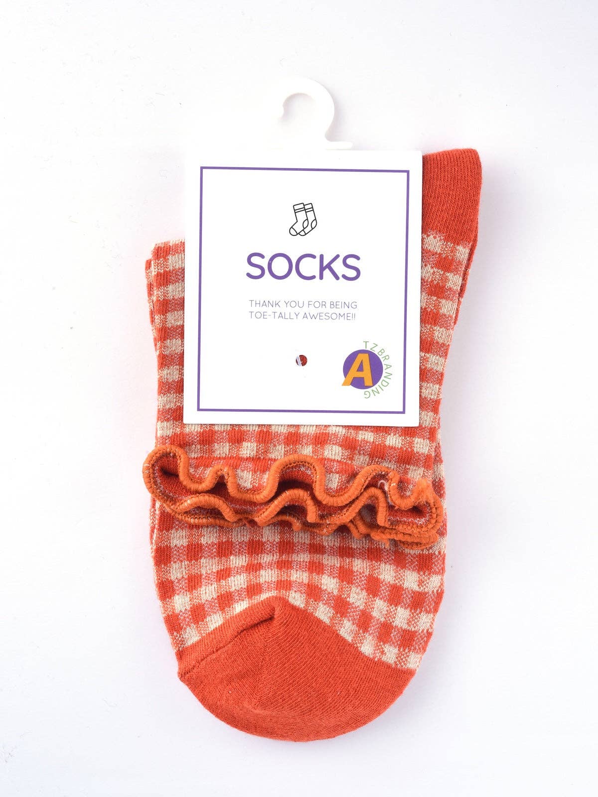 Colorful Check Pattern Lace Socks